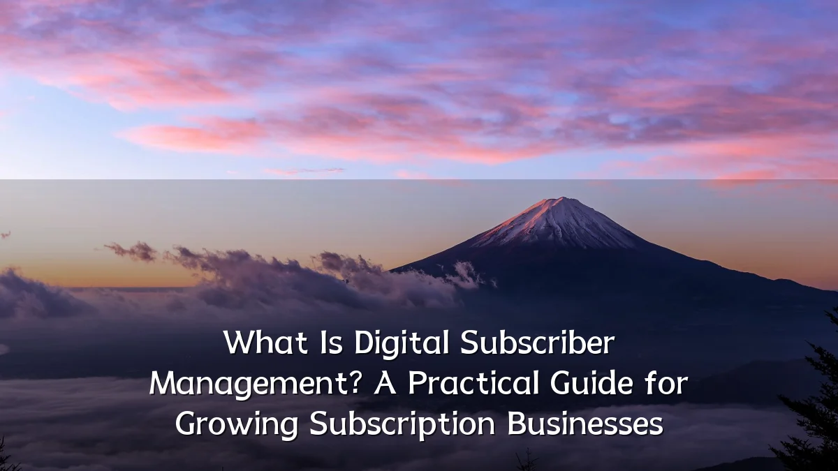 What Is Digital Subscriber Management? A Practical Guide for Growing Subscription Businesses