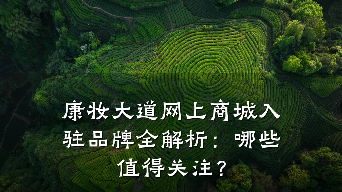 康妆大道网上商城入驻品牌全解析:哪些值得关注?