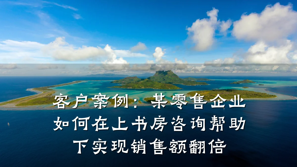 客户案例:某零售企业如何在上书房咨询帮助下实现销售额翻倍