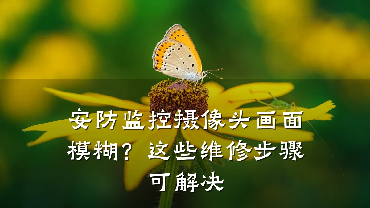 安防监控摄像头画面模糊?这些维修步骤可解决
