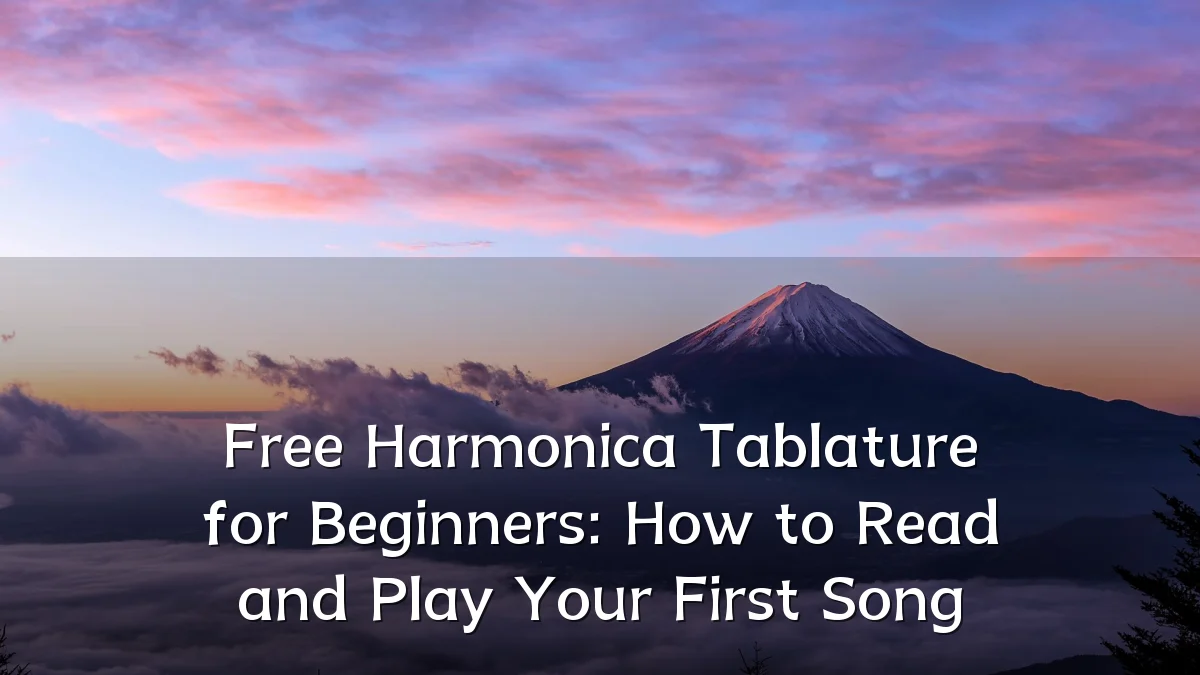 Free Harmonica Tablature for Beginners: How to Read and Play Your First Song