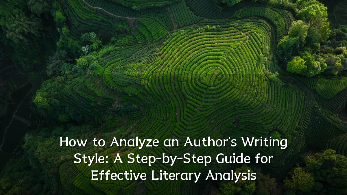 How to Analyze an Author's Writing Style: A Step-by-Step Guide for Effective Literary Analysis