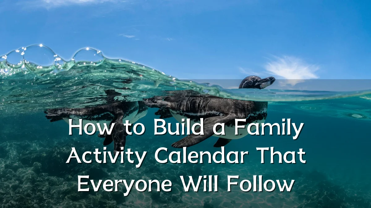 How to Build a Family Activity Calendar That Everyone Will Follow