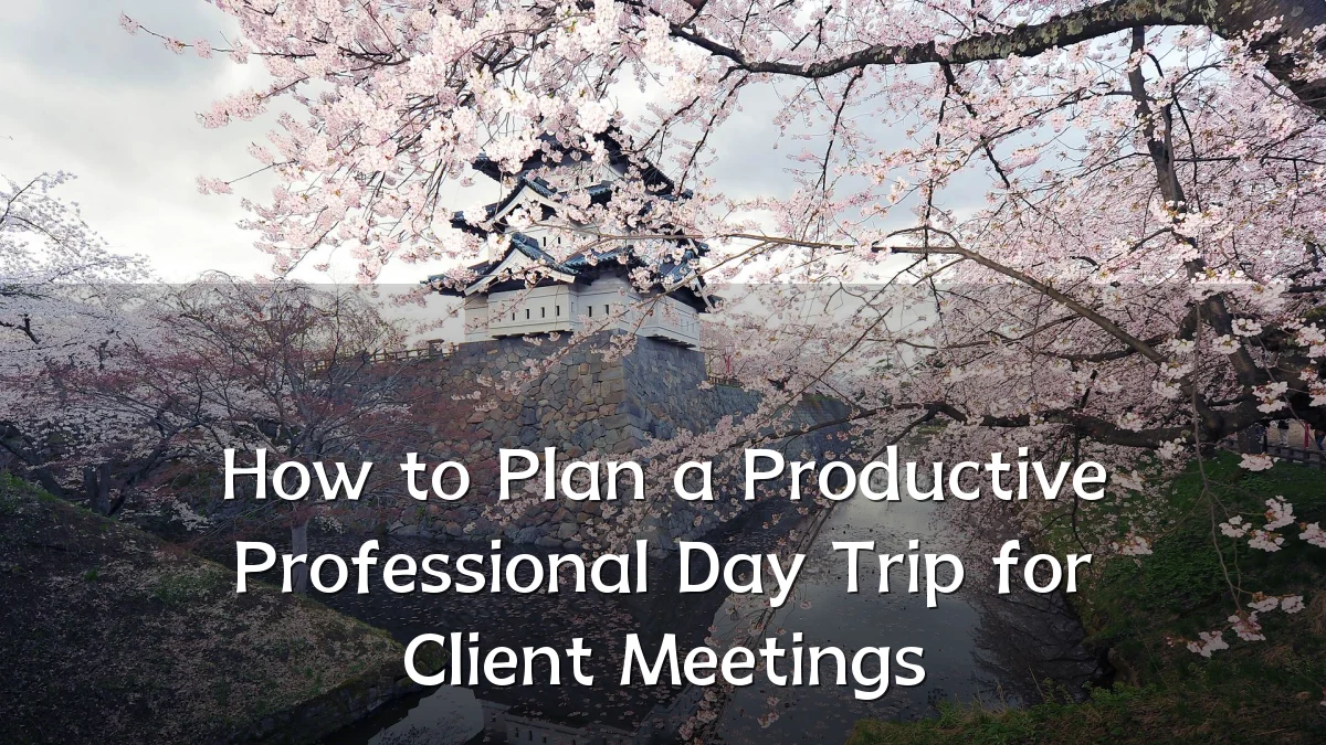 How to Plan a Productive Professional Day Trip for Client Meetings
